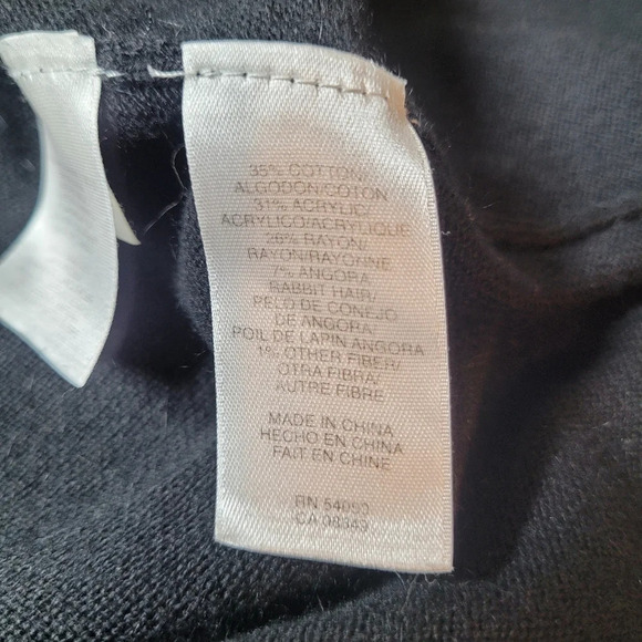 Kasper Off Shoulder Black Angora Cotton Blend Luxurious Mini Dress sz L - Picture 9 of 11